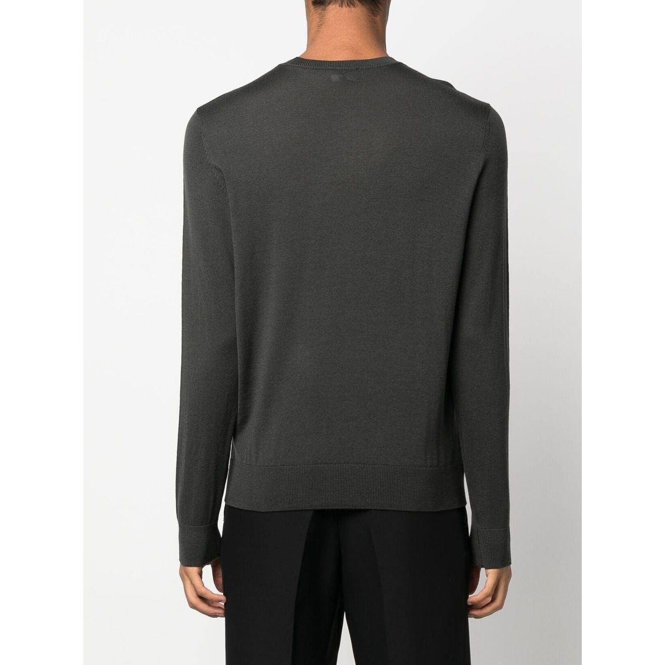 EMPORIO ARMANI PURE VIRGIN WOOL JUMPER WITH EAGLE - Yooto