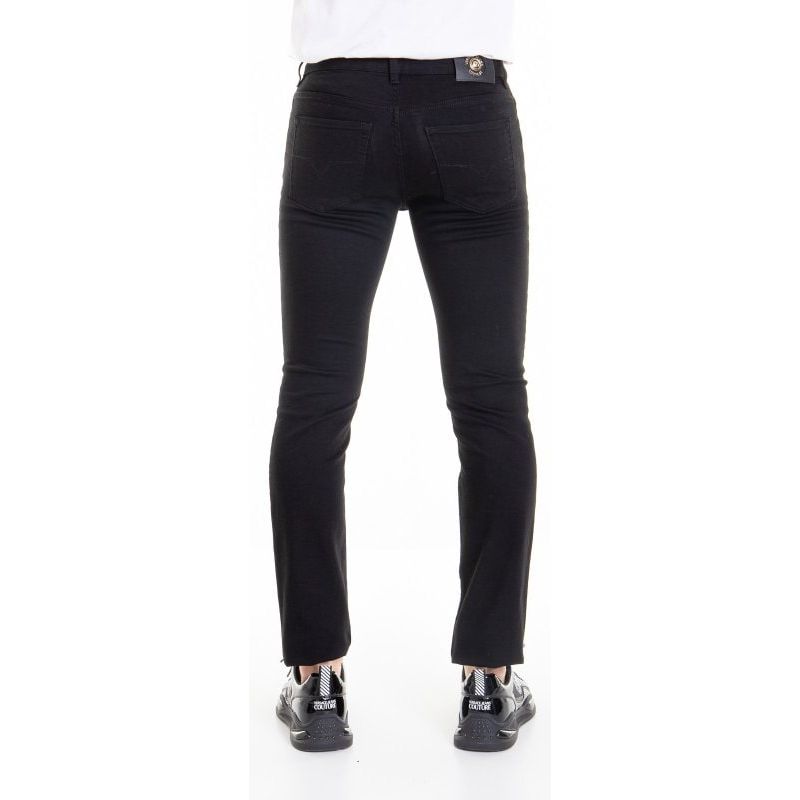 VERSACE JEANS COUTURE COTTON JEANS WITH LOGO - Yooto