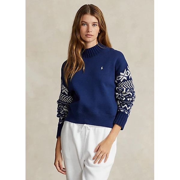 POLO RALPH LAUREN HYBRID MOCKNECK PULLOVER - Yooto