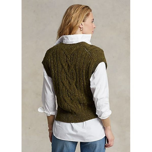 Load image into Gallery viewer, Polo Ralph Lauren Aran stitch knitted vest and V-neck - Yooto
