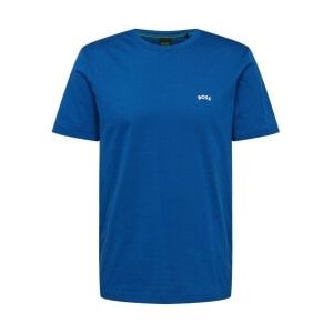 BOSS ORGANIC-COTTON T-SHIRT WITH CURVED LOGO - Yooto