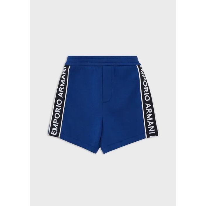 EMPORIO ARMANI KIDS DOUBLE JERSEY BOARD SHORTS WITH LOGO TAPE Yooto