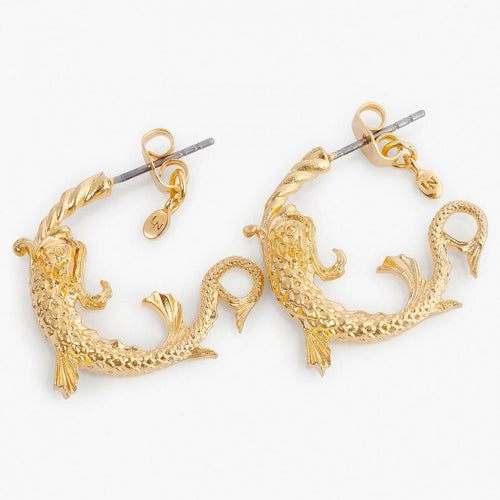 Load image into Gallery viewer, PISCES ZODIAC SIGN HOOPS EARRINGS - Yooto
