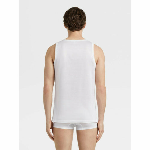 Load image into Gallery viewer, WHITE COTTON TANK TOP - Yooto
