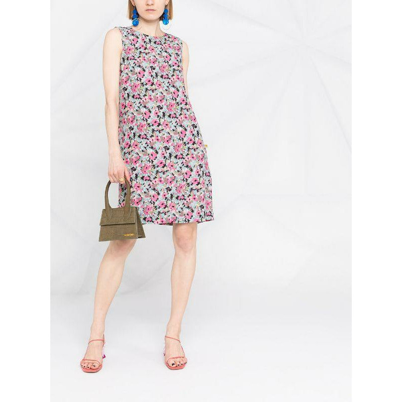 FLORAL-PRINT SHIFT DRESS - Yooto