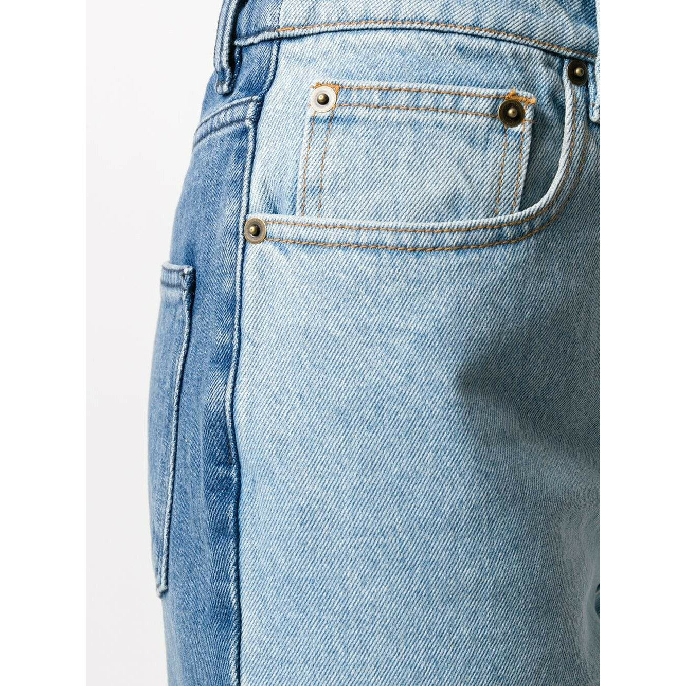 HIGH-RISE CONTRAST JEANS - Yooto