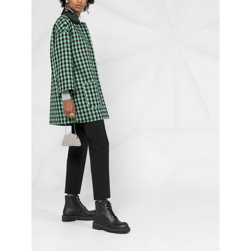 Load image into Gallery viewer, EMBELLISHED CHECK-PRINT COAT - Yooto
