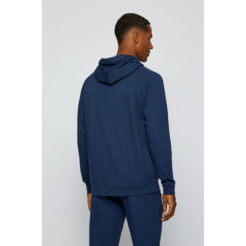 Load image into Gallery viewer, COTTON-TERRY LOUNGEWEAR JACKET WITH STRIPE AND LOGO - Yooto
