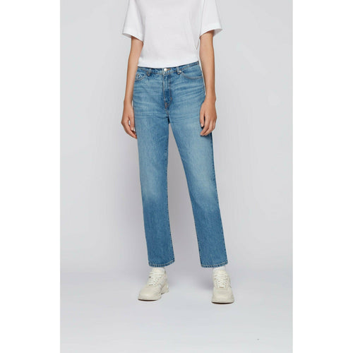 Load image into Gallery viewer, REGULAR-FIT JEANS IN MID-BLUE ITALIAN DENIM - Yooto

