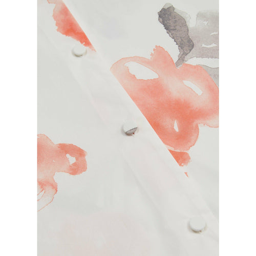 Load image into Gallery viewer, FLARED POPLIN DRESS WITH A WATERCOLOUR PRINT - Yooto
