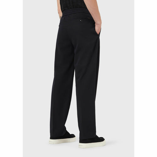 Load image into Gallery viewer, LIGHTWEIGHT TWILL TROUSERS WITH A CREASE AND ELASTICATED WAIST - Yooto
