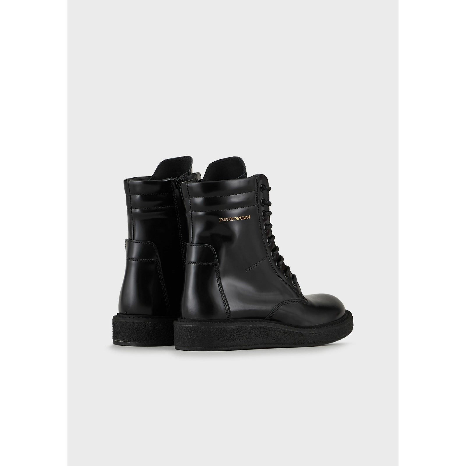 BRUSHED LEATHER COMBAT BOOTS - Yooto