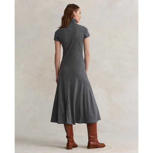 Load image into Gallery viewer, WOOL-BLEND TURTLENECK DRESS - Yooto
