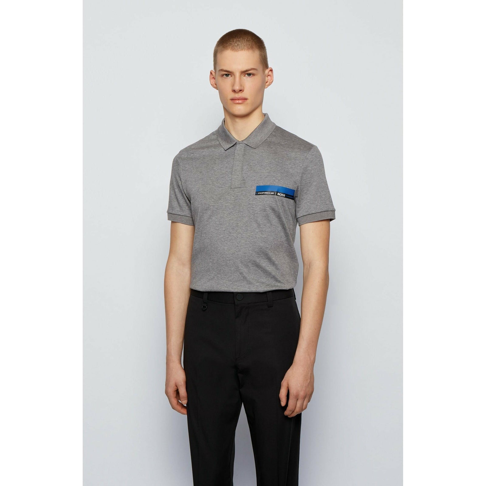 SLIM-FIT POLO SHIRT IN SINGLE-JERSEY COTTON - Yooto