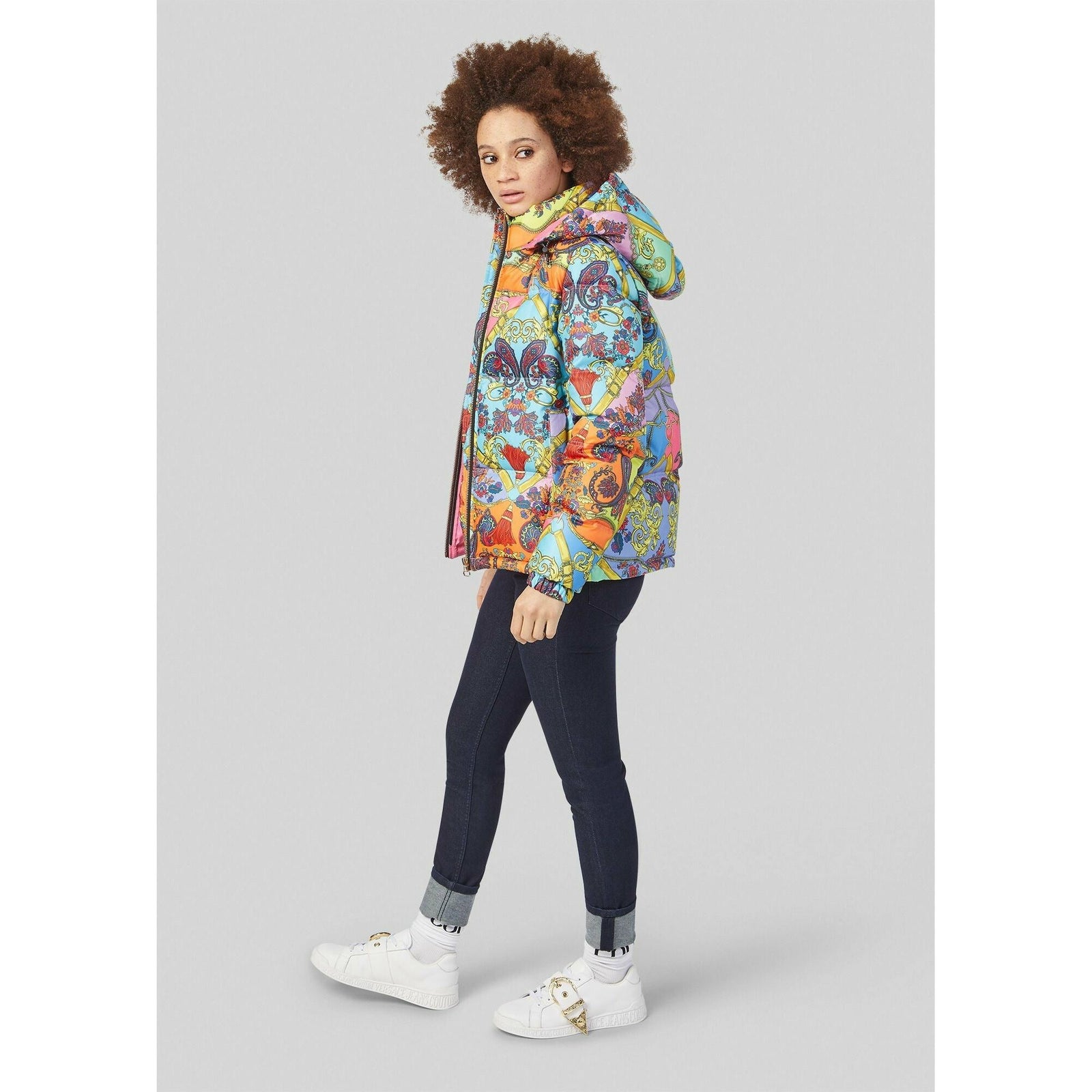 PAISLEY FANTASY PRINT PUFFER JACKET - Yooto