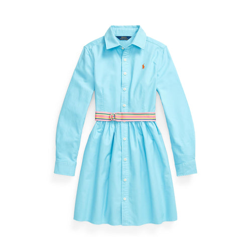 Load image into Gallery viewer, BELTED COTTON OXFORD SHIRTDRESS - Yooto
