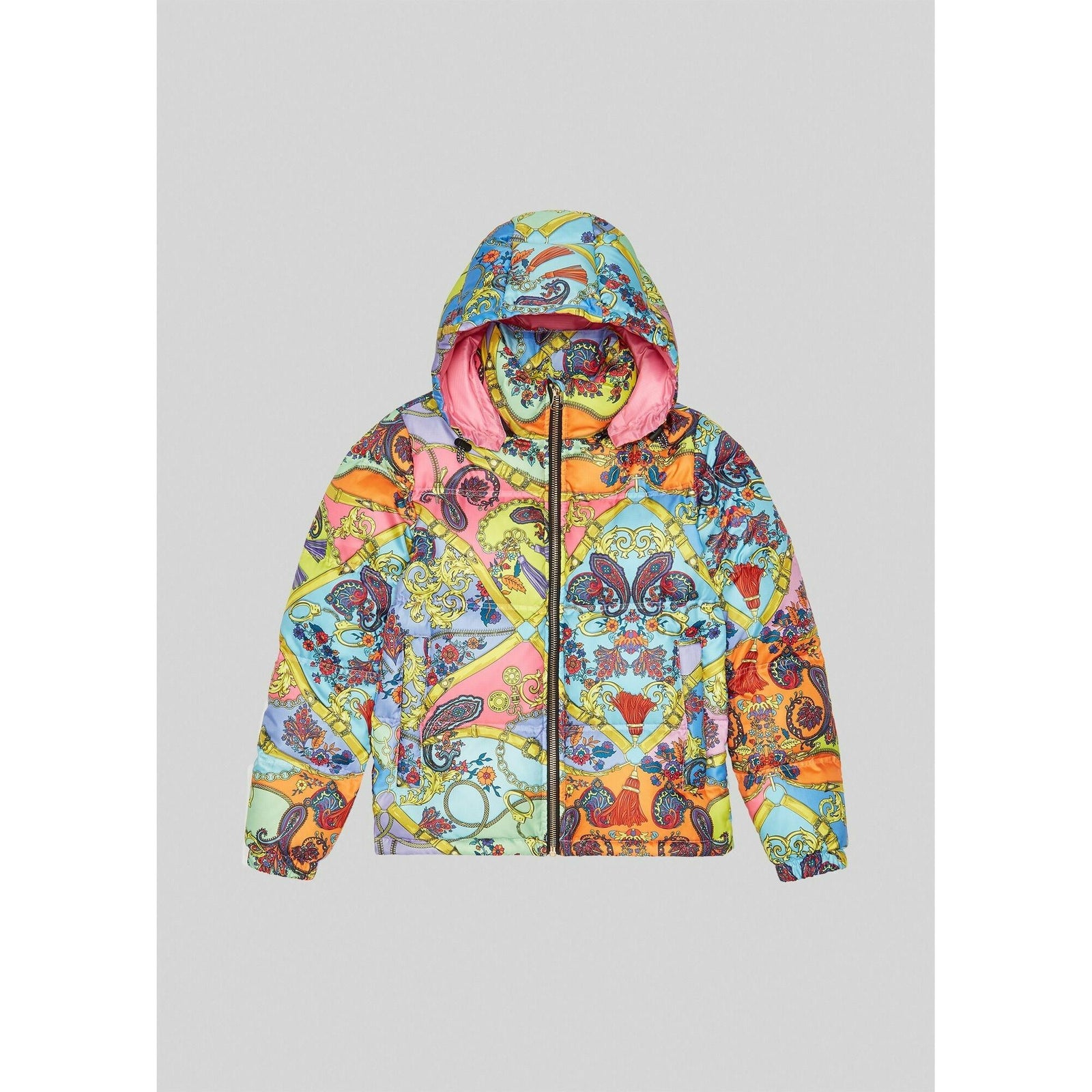 PAISLEY FANTASY PRINT PUFFER JACKET - Yooto