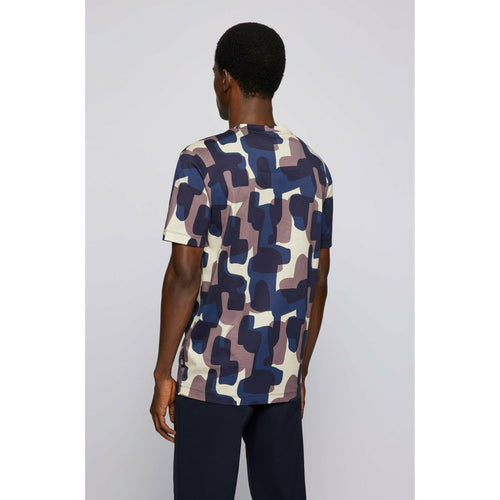 Load image into Gallery viewer, CREW-NECK T-SHIRT IN MERCERISED COTTON WITH DIGITAL PRINT - Yooto

