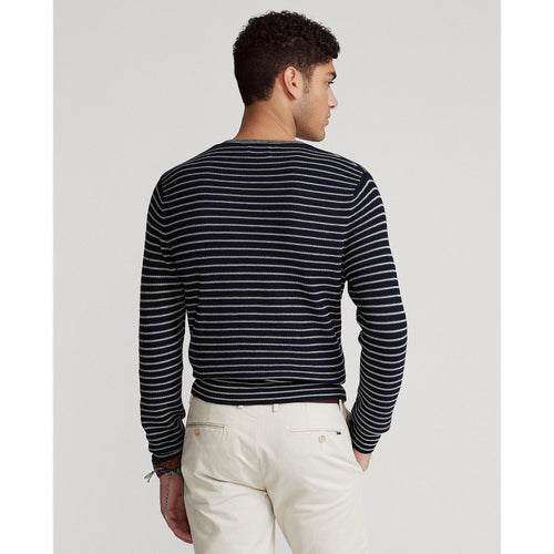 Load image into Gallery viewer, STRIPED COTTON CREWNECK SWEATER - Yooto
