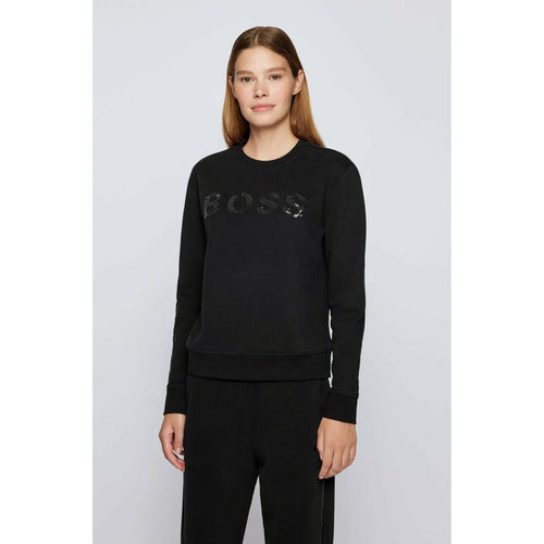 Load image into Gallery viewer, ORGANIC-COTTON SWEATSHIRT WITH SEQUIN LOGO - Yooto
