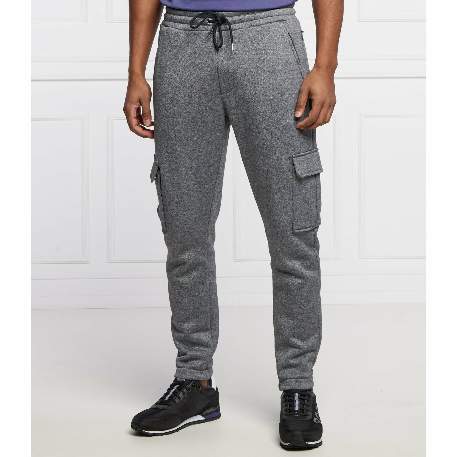 CARGO-STYLE TRACKSUIT BOTTOMS IN FRENCH TERRY COTTON - Yooto