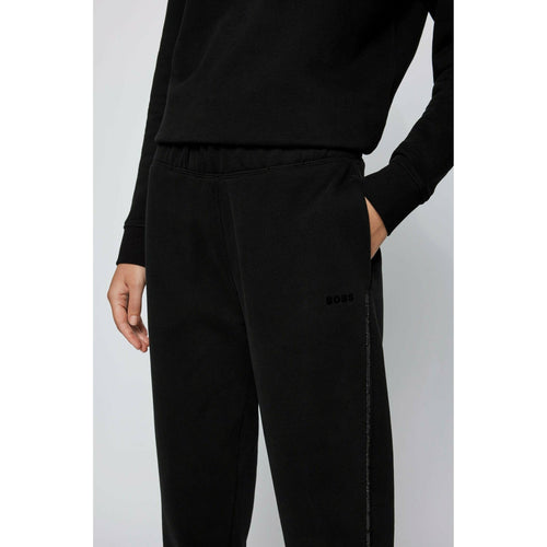 Load image into Gallery viewer, CUFFED TRACKSUIT BOTTOMS IN COTTON WITH SEQUINNED SEAMS - Yooto
