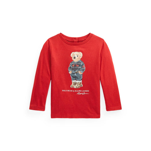 Load image into Gallery viewer, POLO BEAR COTTON JERSEY LONG-SLEEVE TEE - Yooto
