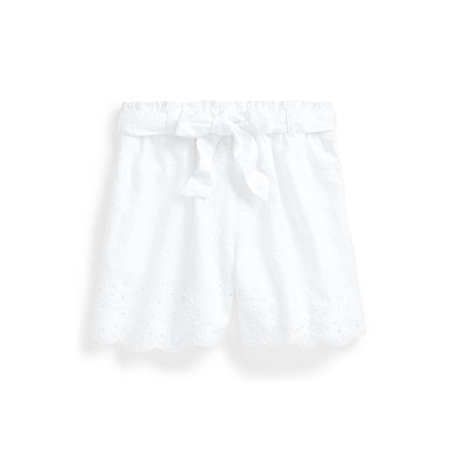 Load image into Gallery viewer, BELTED EYELET COTTON PULL-ON SHORT - Yooto

