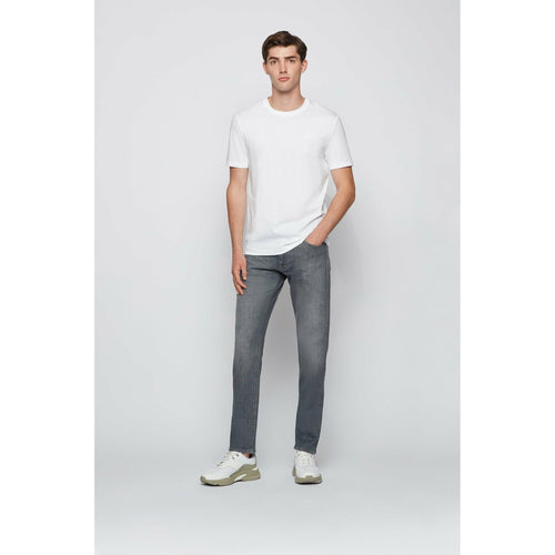 Load image into Gallery viewer, REGULAR-FIT JEANS IN GRAY ITALIAN COMFORT-STRETCH DENIM - Yooto
