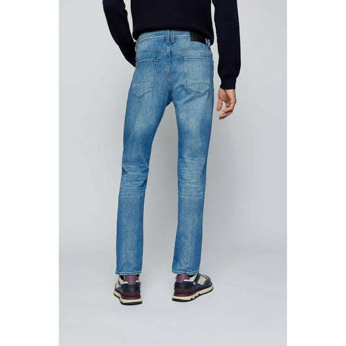 Load image into Gallery viewer, REGULAR-FIT JEANS IN SUPER-SOFT BLUE ITALIAN DENIM - Yooto
