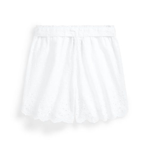 Load image into Gallery viewer, BELTED EYELET COTTON PULL-ON SHORT - Yooto
