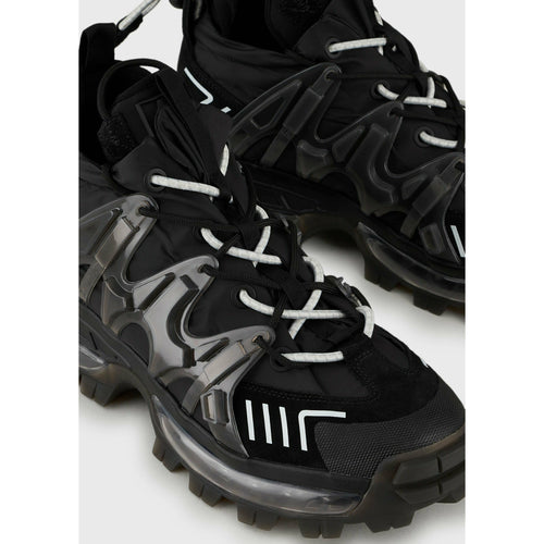 Load image into Gallery viewer, CHUNKY NYLON SNEAKERS WITH RUBBER-AND-SUEDE DETAILS - Yooto
