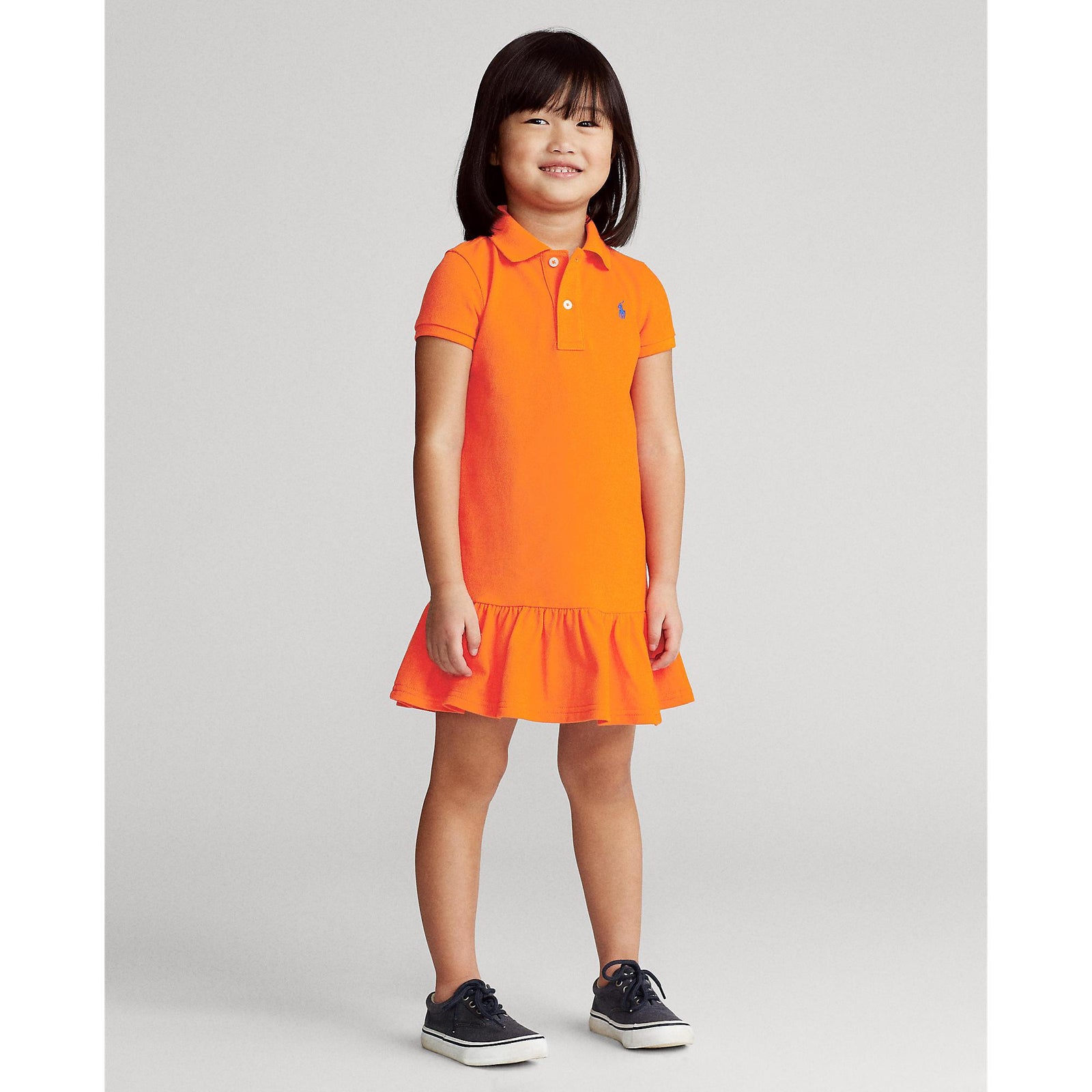 COTTON MESH POLO DRESS - Yooto