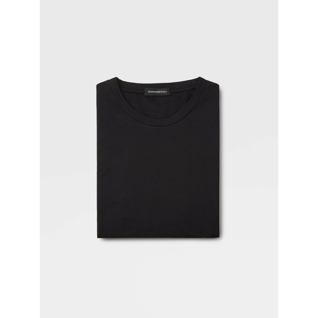 BLACK STRETCH COTTON T-SHIRT - Yooto