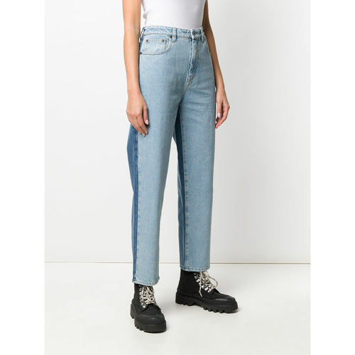 Load image into Gallery viewer, HIGH-RISE CONTRAST JEANS - Yooto
