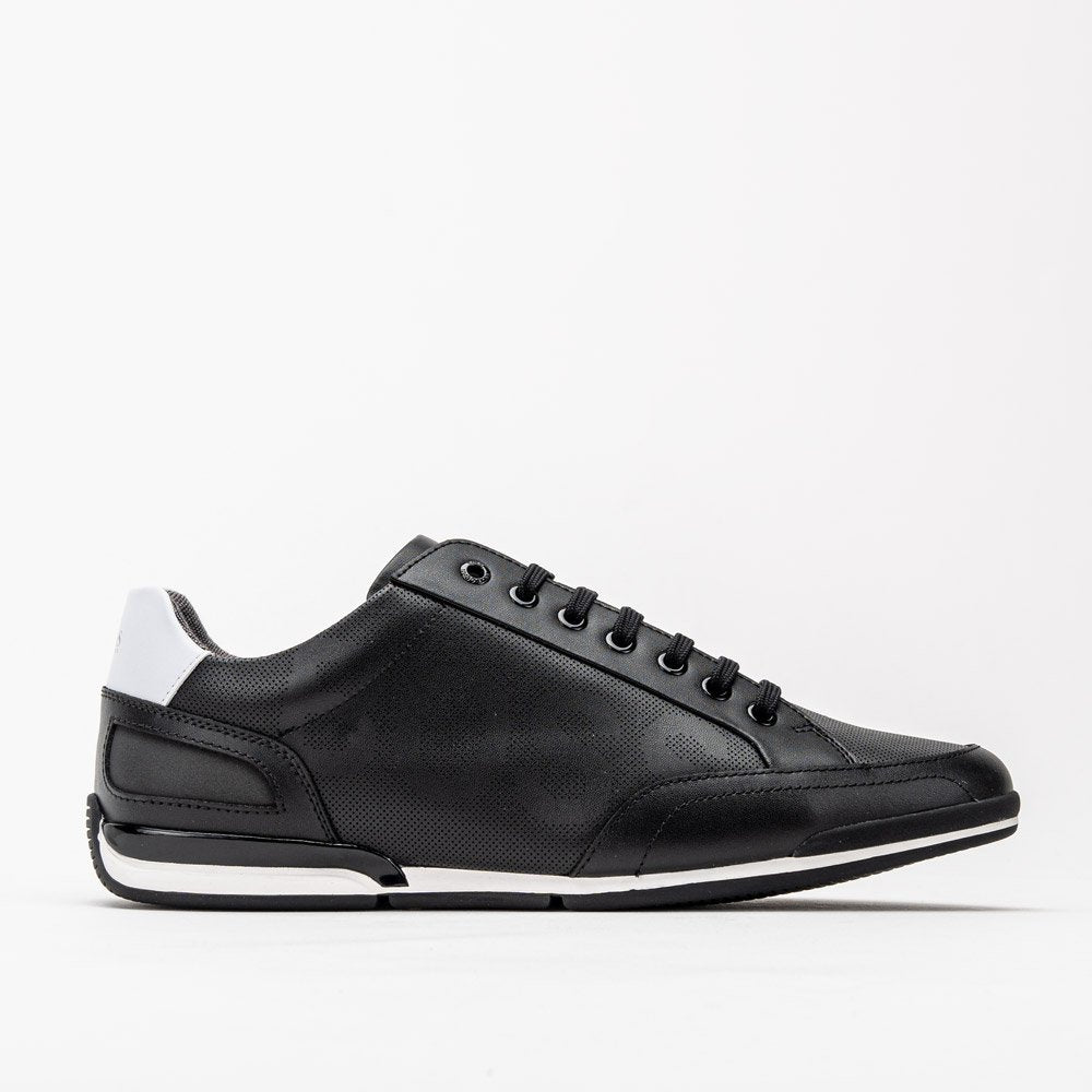 LOW-PROFILE LEATHER TRAINERS WITH PERFORATED DETAILING - Yooto
