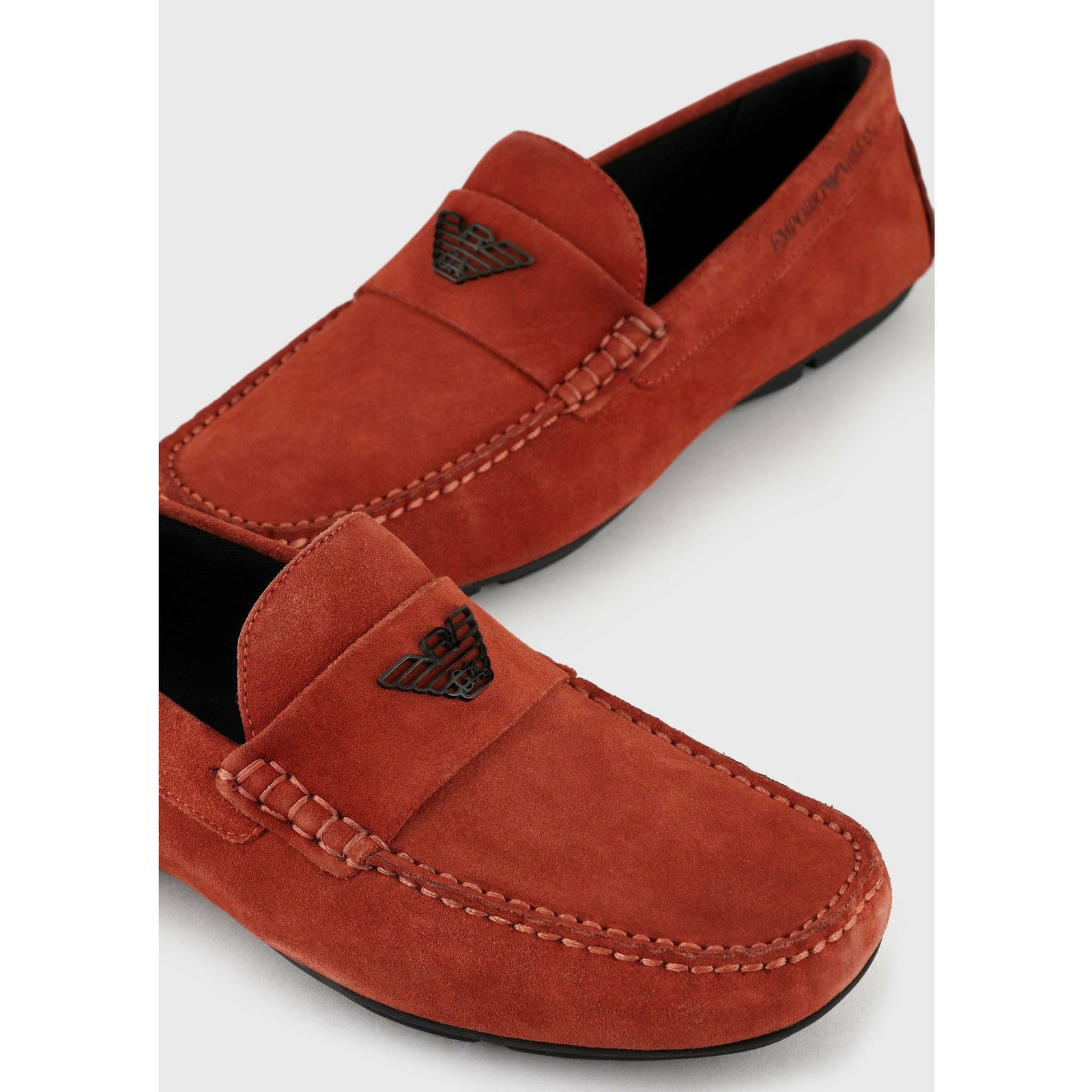 DRIVING LOAFERS IN SUEDE WITH LOGO - Yooto