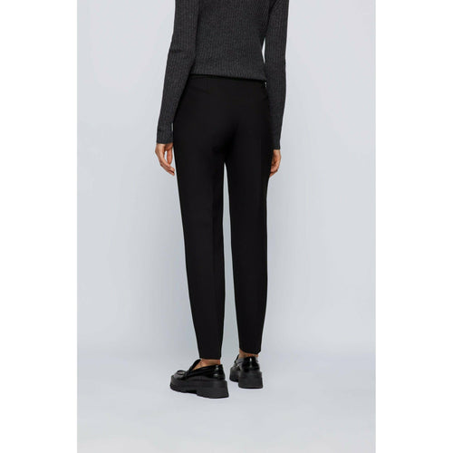 Load image into Gallery viewer, REGULAR-FIT TROUSERS IN STRETCH FABRIC WITH CROPPED LENGTH - Yooto

