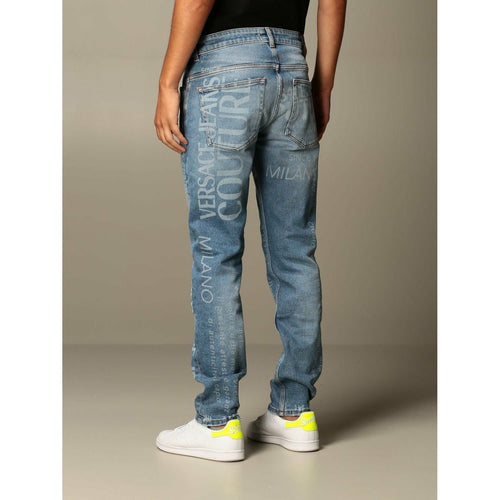 Load image into Gallery viewer, JEANS WITH ALL OVER LOGO - Yooto
