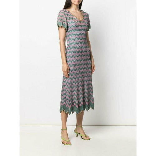 Load image into Gallery viewer, EMBROIDERED KNIT MIDI DRESS - Yooto
