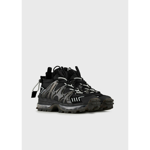 Load image into Gallery viewer, CHUNKY NYLON SNEAKERS WITH RUBBER-AND-SUEDE DETAILS - Yooto
