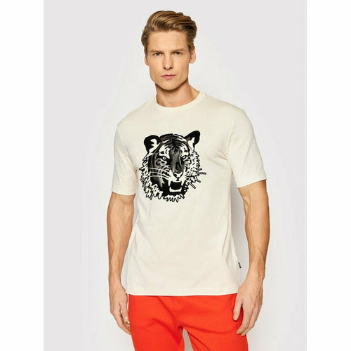 Load image into Gallery viewer, CREW-NECK T-SHIRT IN COTTON WITH CHEST PRINT - Yooto
