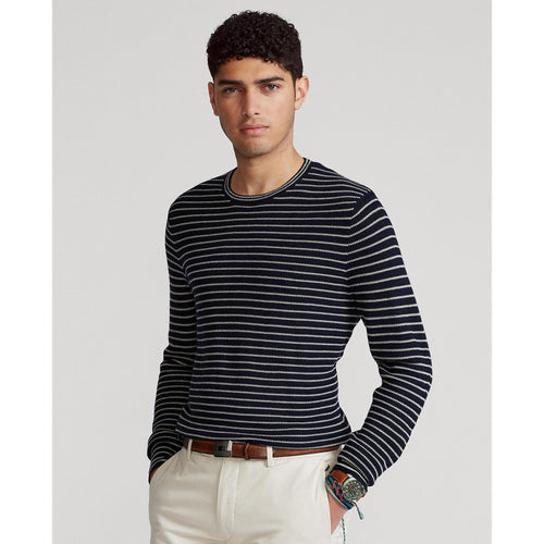 Load image into Gallery viewer, STRIPED COTTON CREWNECK SWEATER - Yooto
