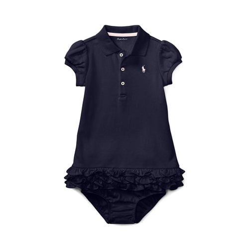 Load image into Gallery viewer, RUFFLED POLO DRESS &amp; BLOOMER - Yooto
