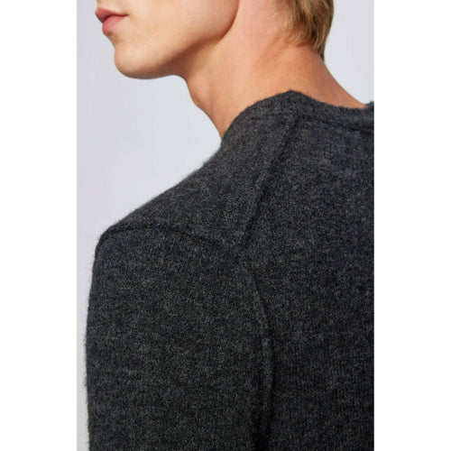 Load image into Gallery viewer, REGULAR-FIT SWEATER WITH CREW NECKLINE AND EMBROIDERED LOGO - Yooto

