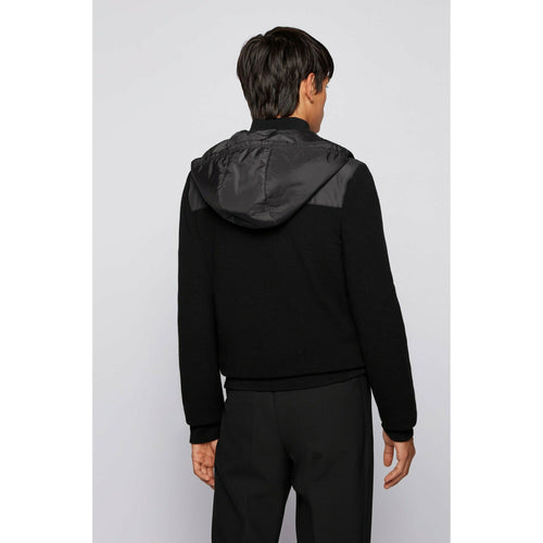 Load image into Gallery viewer, LOGO-ZIP HYBRID JACKET WITH DETACHABLE HOOD - Yooto
