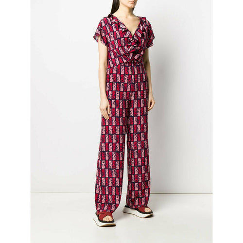 Load image into Gallery viewer, MERMAID-PRINT STRAIGHT-LEG JUMPSUIT - Yooto
