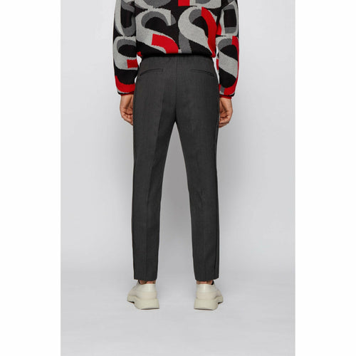 Load image into Gallery viewer, STRAIGHT-FIT TROUSERS IN VIRGIN WOOL WITH STITCHED CREASE - Yooto
