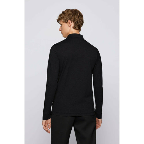 Load image into Gallery viewer, LONG-SLEEVED SLIM-FIT POLO SHIRT IN MERCERISED COTTON - Yooto
