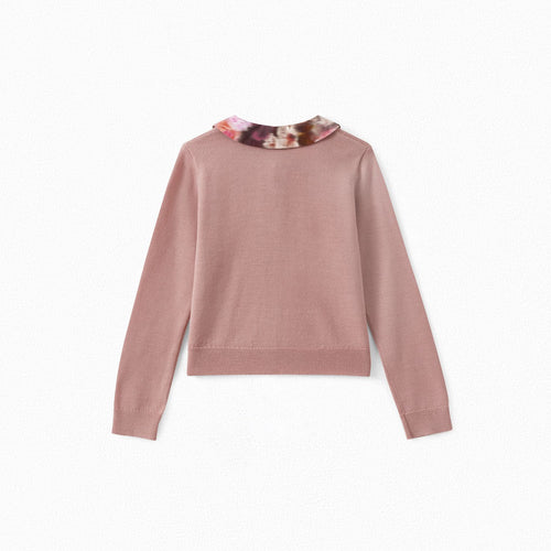 Load image into Gallery viewer, CARDIGAN WITH LIBERTY COLLAR FADED PINK - Yooto
